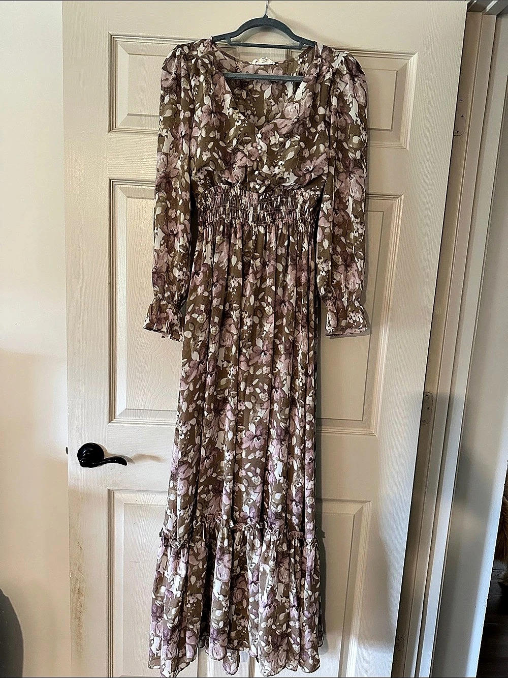 Long Sleeved Floral Maxi Dress
